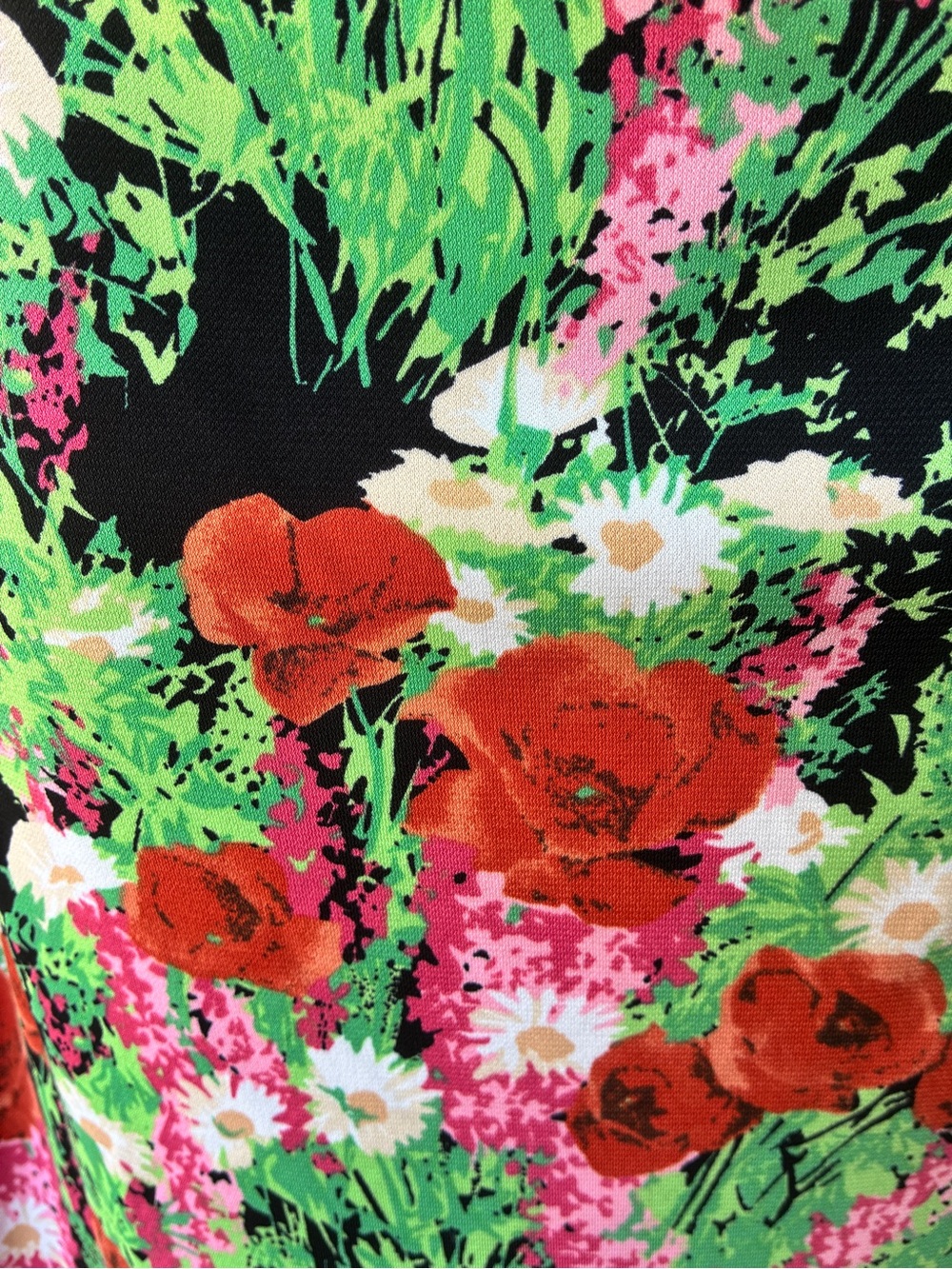 Vintage Y2K BCBG Paris Deep V Surplice Neck Floral Midi Dress - Picture 3 of 9
